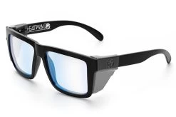 XL VISE Z87 Sunglasses Black Frame: Blue Light Blocking -Glasses Specialty Store Black Blue Light Angle Smoke