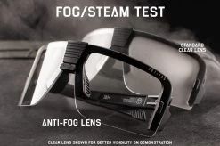 Vector Sunglasses: Anti Fog Black Z87+ -Glasses Specialty Store Black Clear steam test