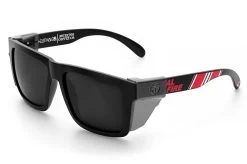 XL VISE Z87 Sunglasses: Cal Fire / Muertos Customs -Glasses Specialty Store CalFire Black Angle Smoke