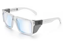 XL VISE Z87 Sunglasses Vapor Clear Frame: Blue Light Blocking -Glasses Specialty Store Clear Blue Light Angle Smoke