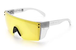 Lazer Face Glasses: HI-VIS YELLOW Z87 -Glasses Specialty Store Clear Hi Vis Yellow Angle Clear
