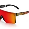 Lazer Face Sunglasses: Tiger Fire Customs -Glasses Specialty Store Tiger Fire Sunblast Angle