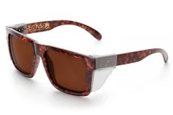 XL VISE Z87 Sunglasses Tortoise Frame: -Glasses Specialty Store Tortoise Brown Angle Clear