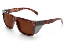 XL VISE Z87 Sunglasses Tortoise Frame: -Glasses Specialty Store Tortoise Brown Angle Smoke