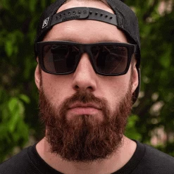 XL VISE Z87 Sunglasses Black Frame: Black Lens -Glasses Specialty Store aaron XL w XL text