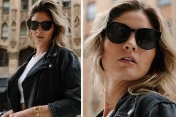 Carat Sunglasses: BLACK -Glasses Specialty Store carat detail 5