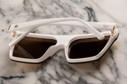 Clarity Sunglasses: White -Glasses Specialty Store clarity white detail 2