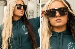 Clarity Sunglasses: White -Glasses Specialty Store clarity white girl2