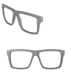 Custom Vise -Glasses Specialty Store frame steel grey