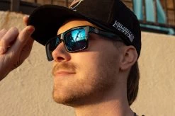 VISE Z87 Sunglasses Neon Blue Frame -Glasses Specialty Store neon blue vise 1