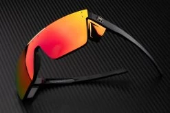 Performance Quatro Sunglasses: Red/Orange Z87+ -Glasses Specialty Store quatrofirestorm