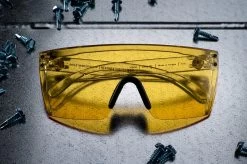 Lazer Face Glasses: HI-VIS YELLOW Z87 -Glasses Specialty Store yellows